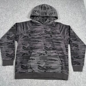 ASRV Aesthetic Revolution Gray Camo‎ Reverse Weave Pullover Hoodie Men's Size XL